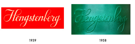 Hengstenberg Logo, Marken 1939 und 1958