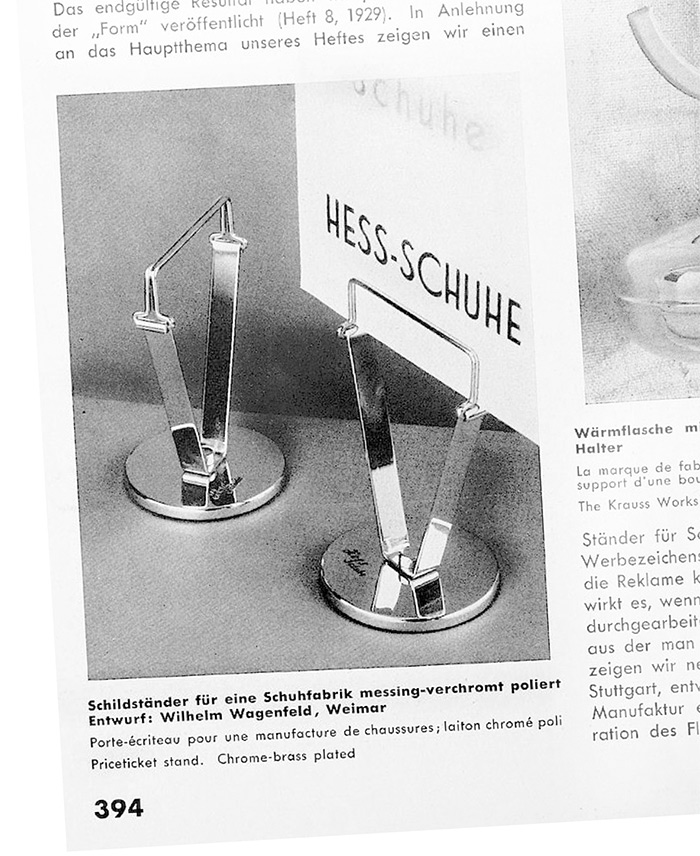 Schuhfabrik Hess Werbeschild Aufsteller von 1931.