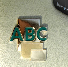 Schreibmaschine „ABC“ Logo Signet